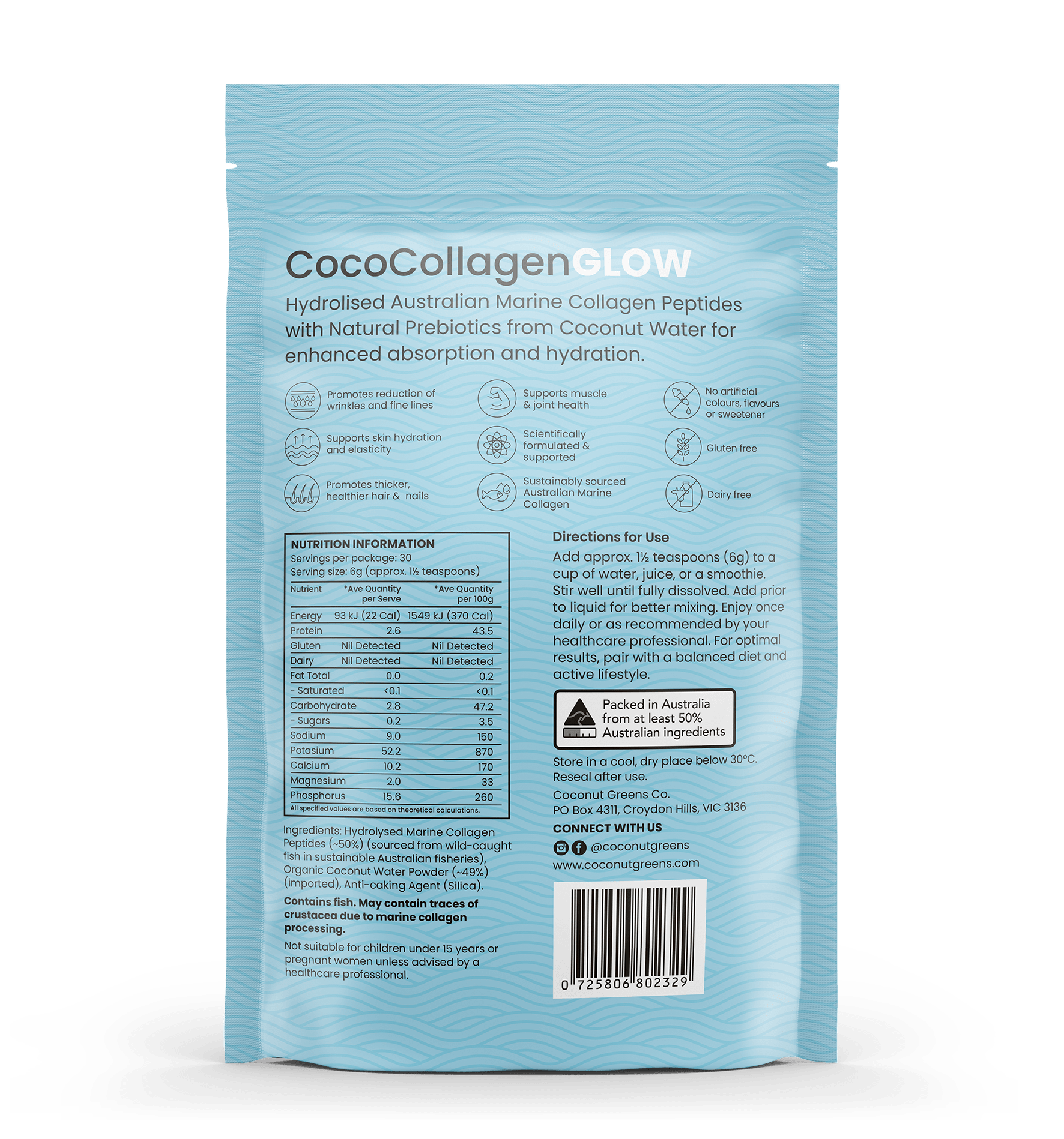 Coconut Greens Co. Food CocoCollagen Glow