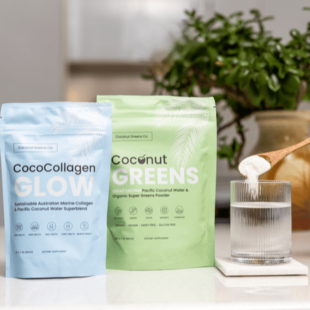 Coconut Greens Co. Greens and Glow – Daily Supergreens & Collagen Combo