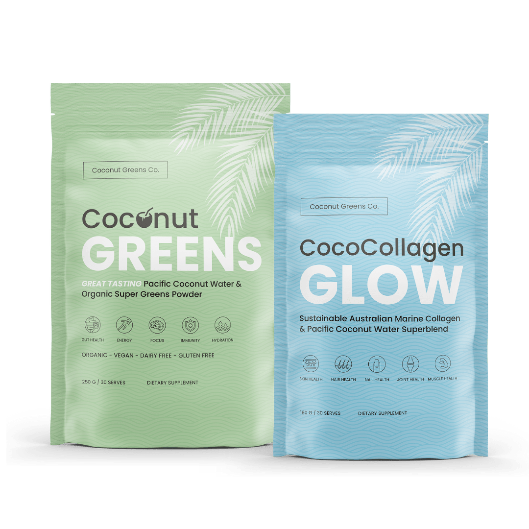 Coconut Greens Co. Greens and Glow – Daily Supergreens & Collagen Combo