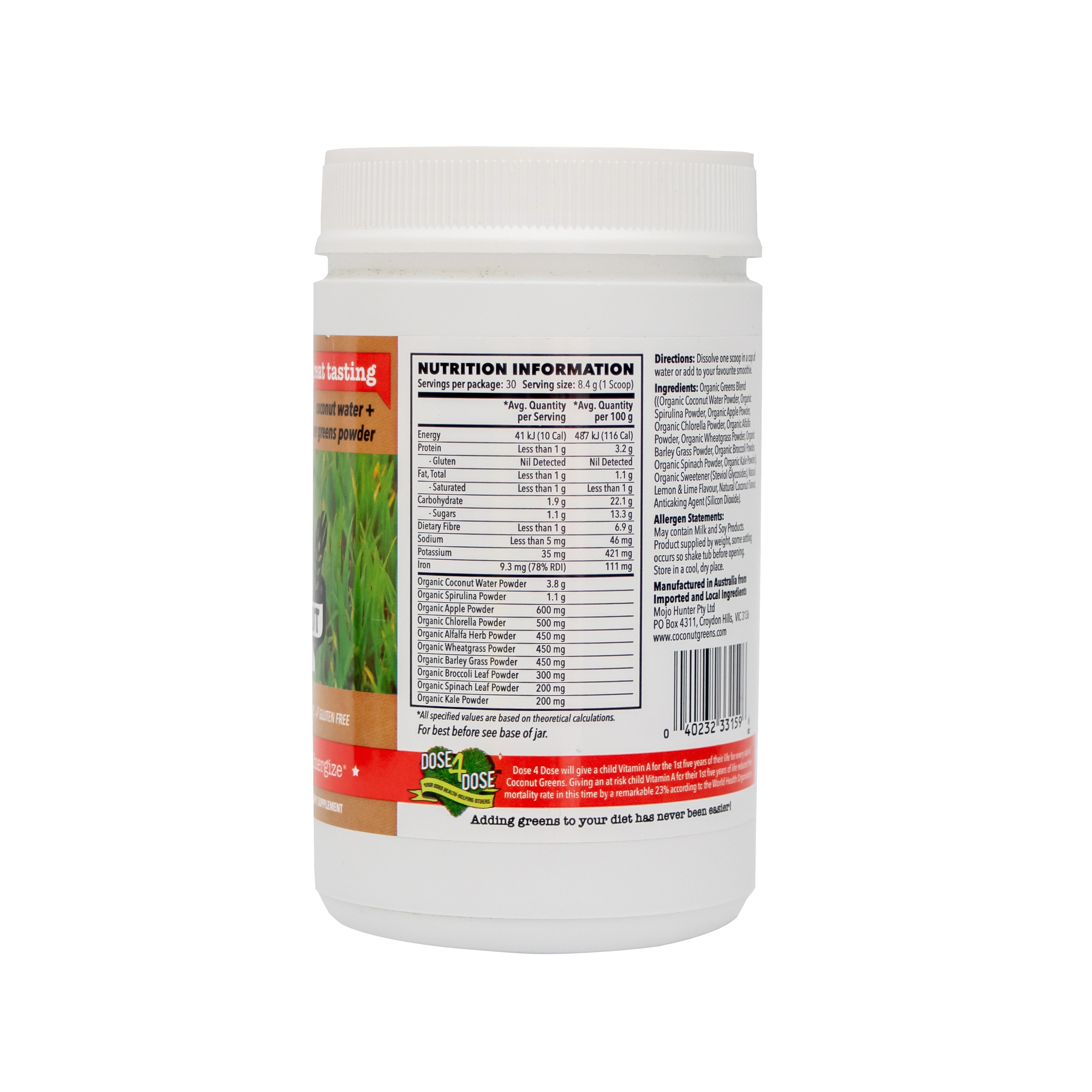 Coconut Greens Best VALUE super greens Bundle