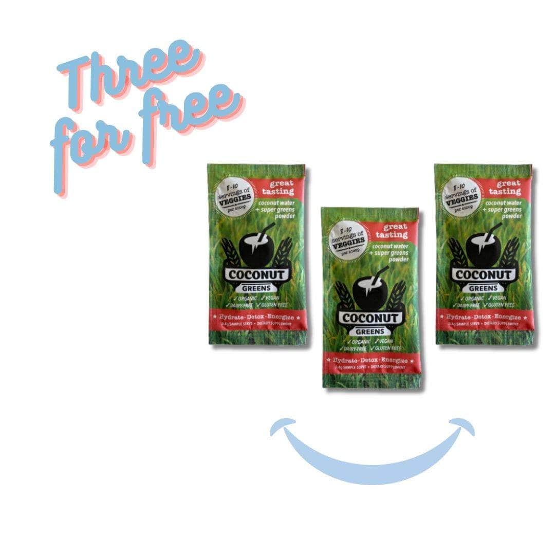 Coconut Greens free_gift 3 for FREE - 3 Single Serve Sachets