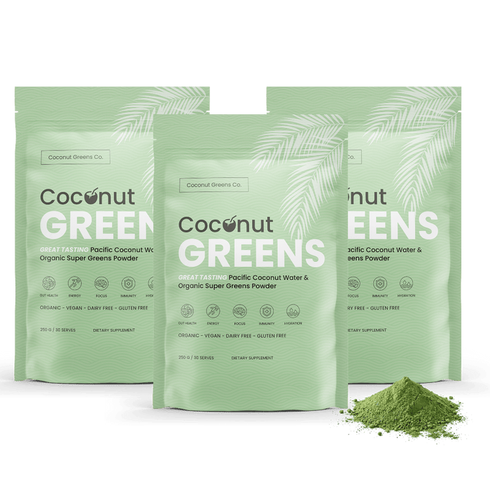 Coconut Greens – 3-Pack (3 × 250g Pouches, 90 Serves, Save 15%)