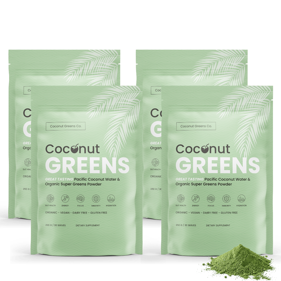 Coconut Greens Co. Food Coconut Greens – 4-Pack (4 × 250g Pouches, 120 Serves, Save 20%)