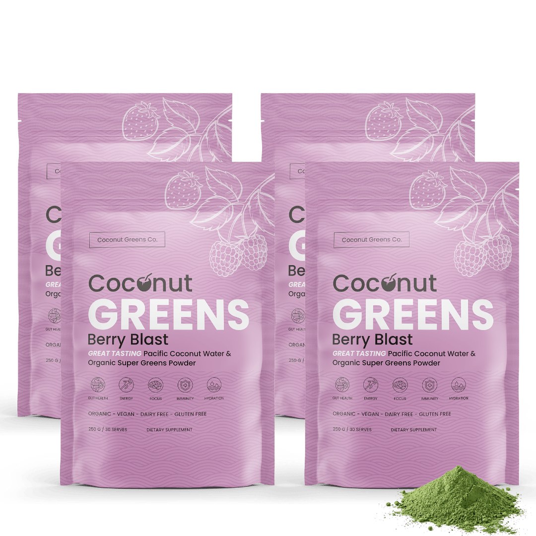 Coconut Greens Co. Food Coconut Greens – 4-Pack (4 × 250g Pouches, 120 Serves, Save 20%)