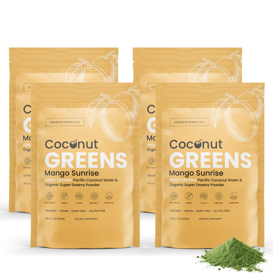 Coconut Greens Co. Food Coconut Greens – 4-Pack (4 × 250g Pouches, 120 Serves, Save 20%)