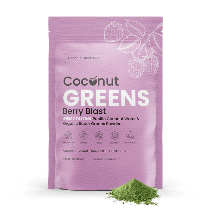 Coconut Greens – Super Greens with Coconut Water | 250g Pouch (30 Serves)