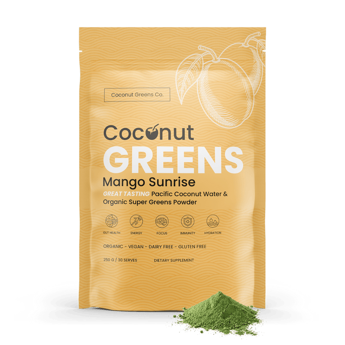Coconut Greens – Super Greens with Coconut Water | 250g Pouch (30 Serves)