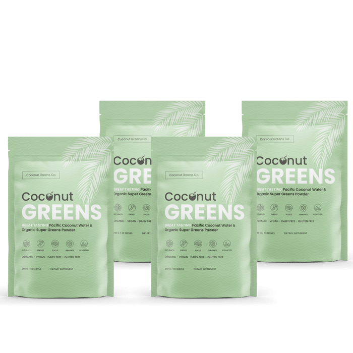Coconut Greens – 4-Pack (4 × 250g Pouches, 120 Serves, Save 20%)
